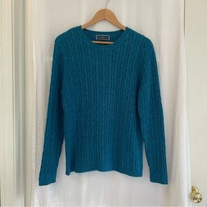 Teal Cable Knit Sweater